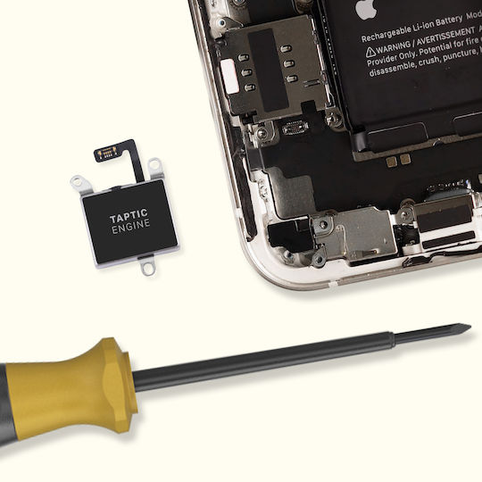 Vibrator de înlocuire Clappio pentru Apple iPhone 13 Negru