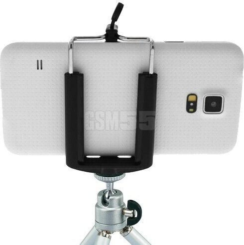 Universal Smartphone Holder Tripods Clip Standard Screw Black
