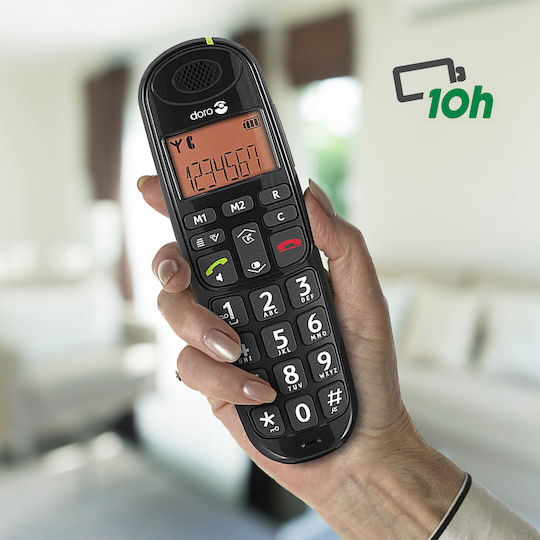 Senior Dect Landline Phone Answering Machine Phoneeasy 105wr Doro Black