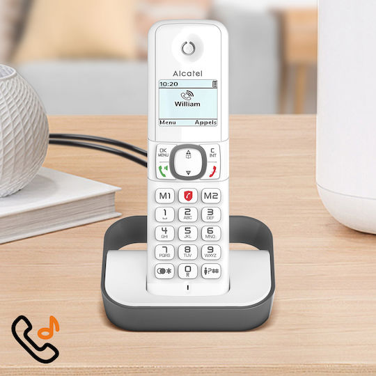 2 Dect Phones Call Blocking Vip F860 Feature Duo Alcatel Grey
