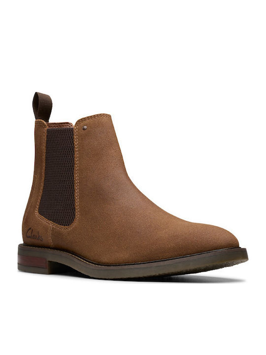 Jaxen Easy Suede Καφέ Ανδρικά Μποτάκια