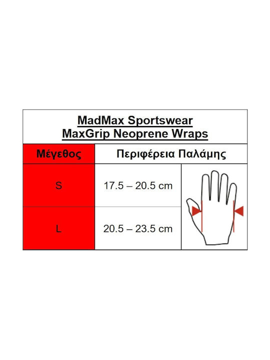 MadMax MaxGrip Men's Black Gym Sports Gloves
