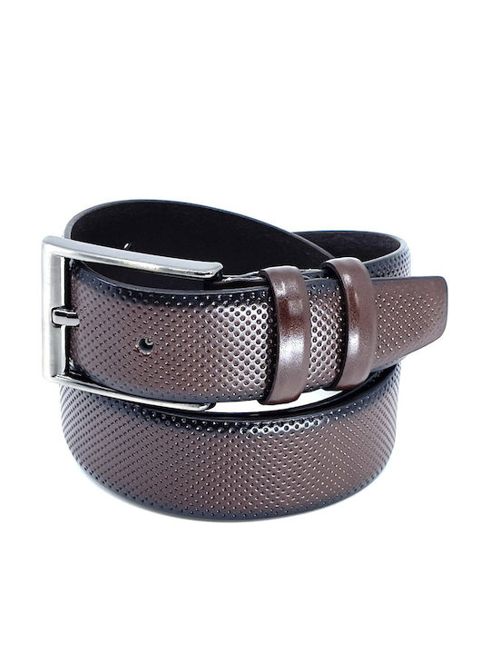 LGD-2033 Men's Belt Leather Tabac Brown
