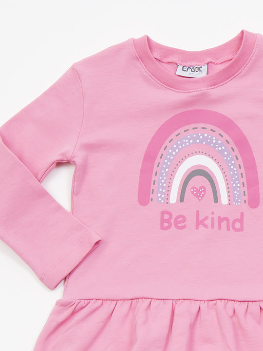 Trax Sweatshirt Kids Dress Long Sleeve Pink