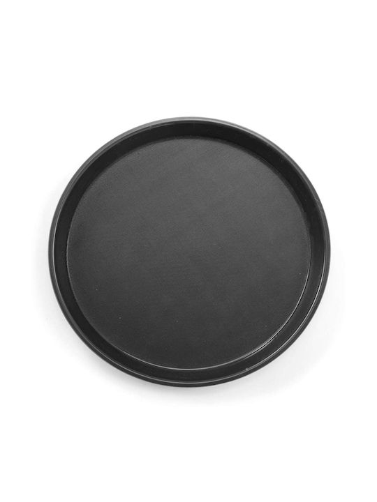 Hendi Rotund Tavă de Servire Antiderapant cu Mânere în Culoare Negru 1buc