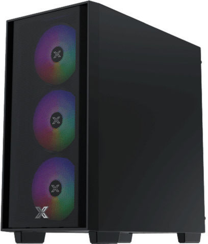 Xigmatek NYX Air II Геймърска Мини Кула Компютърна Кутия със Страничен Прозорец Черна