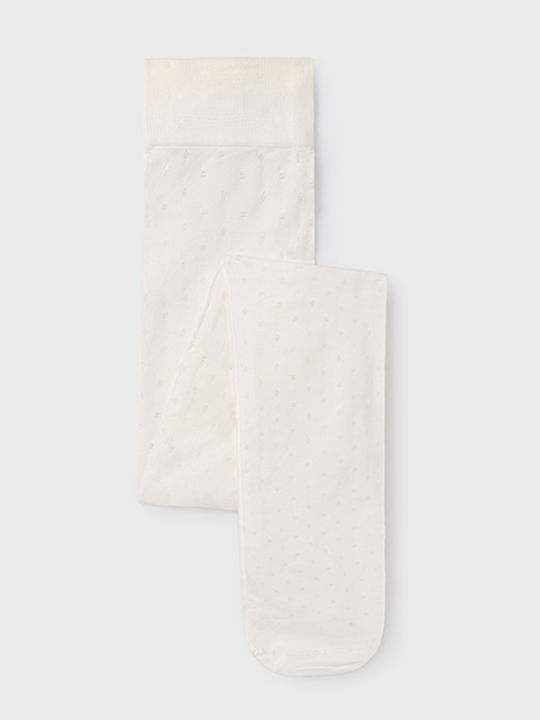 Abel & Lula Kinderstrumpfhose Polka Dot Ecru
