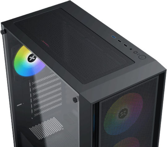 Xigmatek Gaming X II Midi Tower Компютърна Кутия с ARGB Осветление Черна