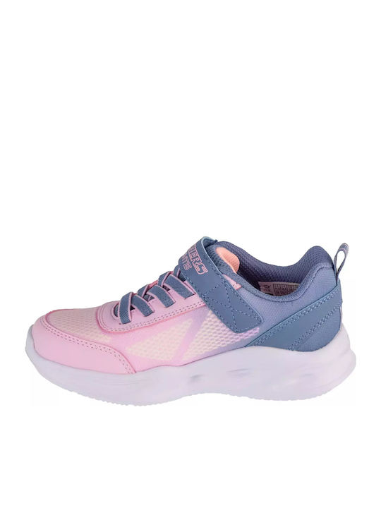 Lighted Gore Παιδικά Sneakers με Σκρατς & Φωτάκια Ροζ