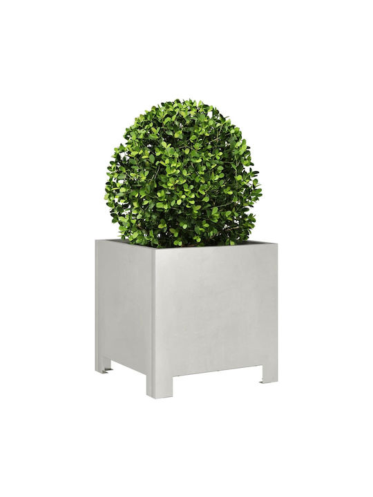 vidaXL Garten Blumenkasten 30x30cm Silver 851193