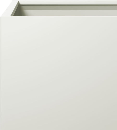 vidaXL Garden Set 2 Planters Metal White