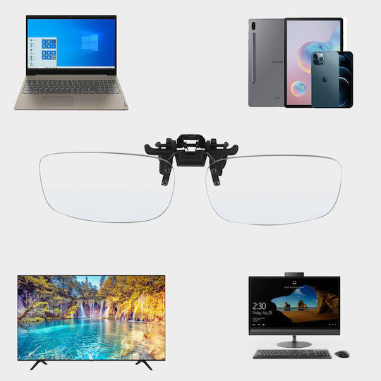 Anti-blue Light Clip Anti-flicker Glasses Clear Screen