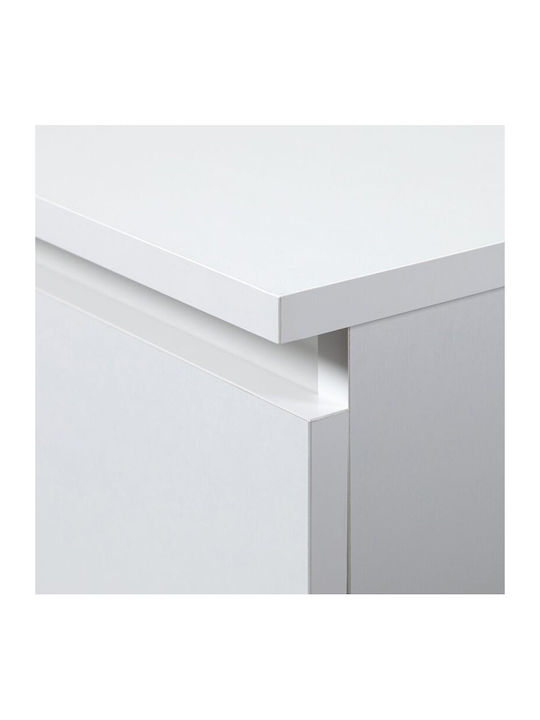 White Wooden Bedside Table 40x35x40cm