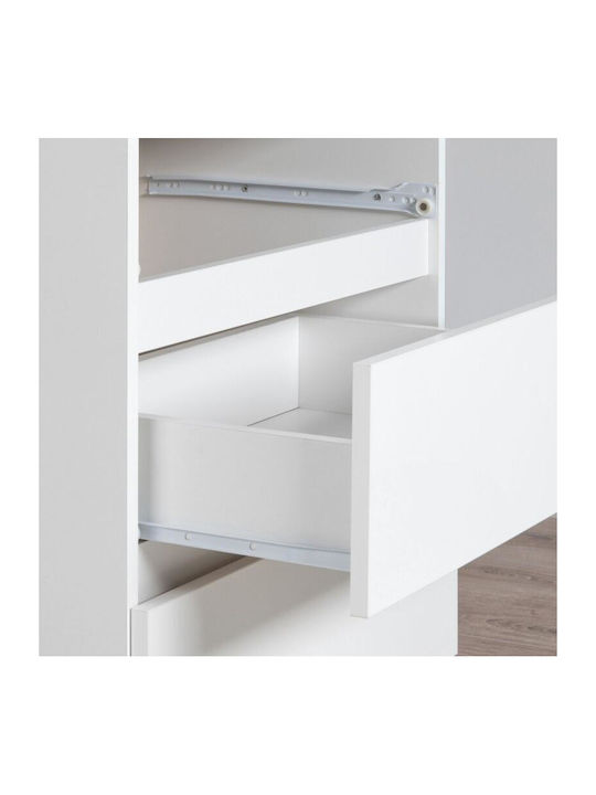 White Wooden Bedside Table 40x35x40cm