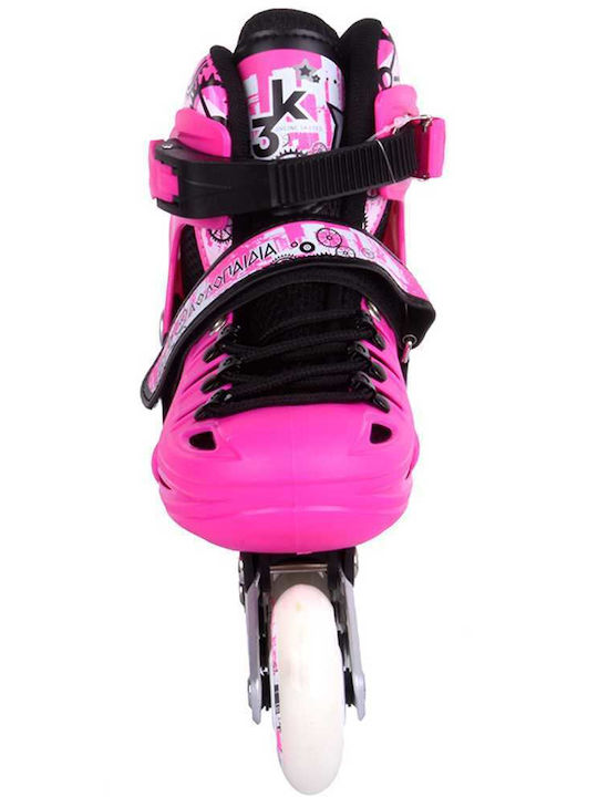 Athlopaidia Kids Adjustable Inline / Quad Rollers Fuchsia