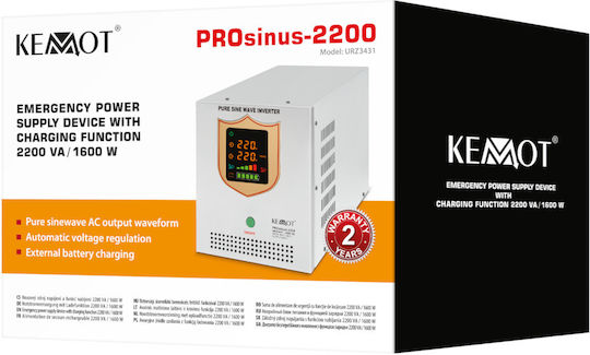 Emergency Power Supply Kemot Prosinus-2200 Pure Sinusoidal Waveform Ła Function