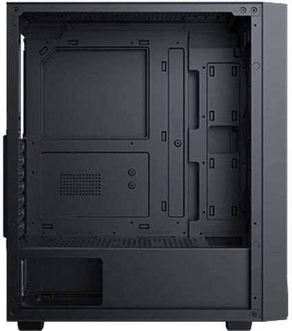 Xigmatek Blade Геймърско Midi Tower Компютърна Кутия с Страничен Прозорец и RGB Осветление Черна