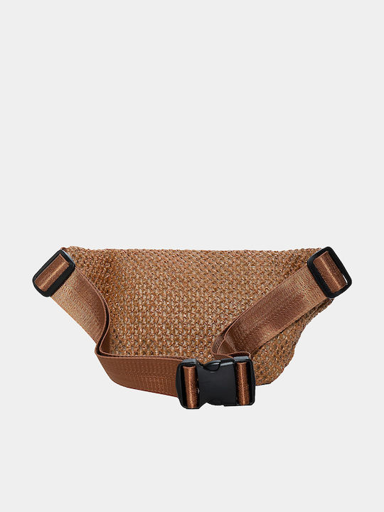 Strohtasche mit Fransen in Braun Einheitsgröße