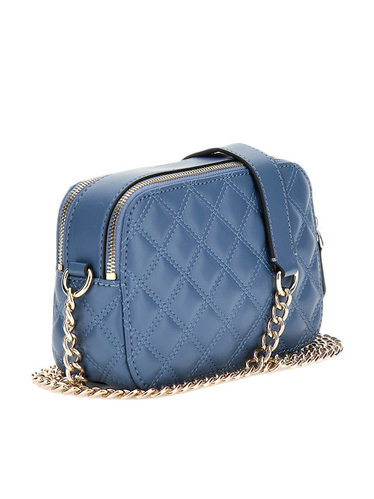 Чанта през рамо Guess Giully за жени Guess синя Hwqg8748140-slate