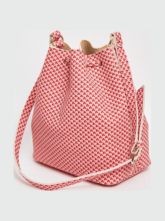 Elena Athanasiou Cube Pouch Bag Pink Ροζ Τσάντα Ώμου