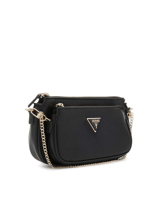 Guess Noelle Dbl Pouch Crossbody Τσάντα Γυναικεία Black Gu0achwzg78797100000