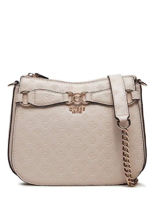 Guess Arlena Logo Shoulder Bag Women Guess Pink Hwpg9336040-taupe-logo