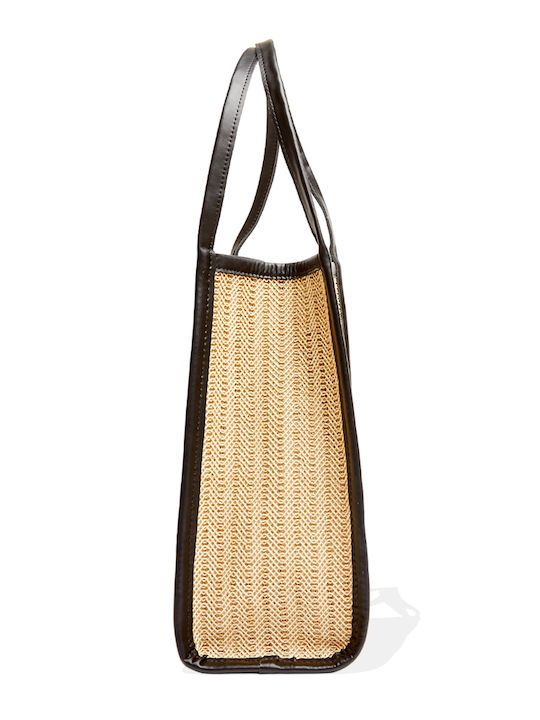 Elena Athanasiou Natural Straw Tote Bag Ea-140 Beige Γυναικεία Collection Su24late