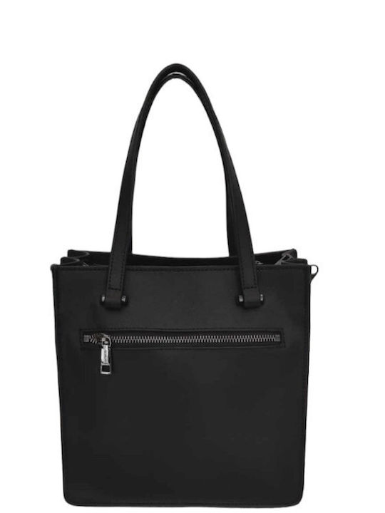 Women's Leather Tote Bag Ynot Rocket Black