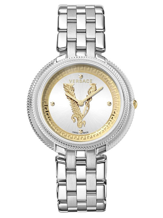 Versace Damen Uhr mit Silber Metallarmband VE2CA0523 Skroutz Germany