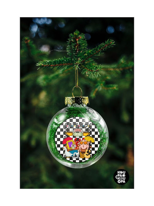 Koupakoupa Τα Φιλαράκια Weihnachtshänger Kugel Ornament Plastik Durchsichtig 8cm