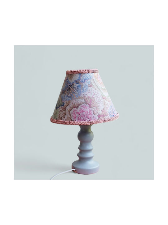 Oxygen Soft Pink Cole Table Lamp for Socket E27 with Pink Shade and Base