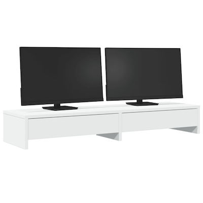 vidaXL Desktop Stand Monitor White (854670)