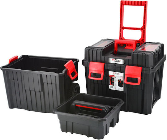 Awtools Tool Box On Wheels 450x360x640mm Heavy