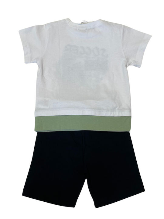 Set pentru copii cu șorturi Vară 2buc White, Black, Mint