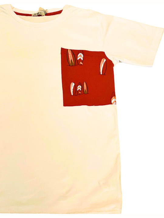Kinder-Set mit Shorts Sommer 2Stück White - Orange