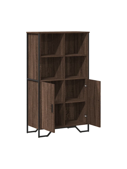Brown Wooden Bookcase 79.5x35.5x137.5cm