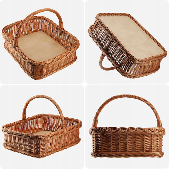 Kadax Storage Basket Wicker Brown 1pcs