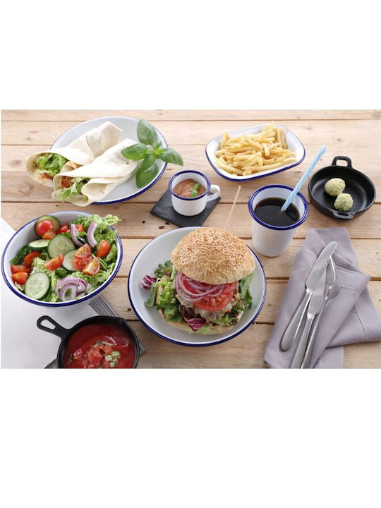 Hendi Teller Suppe Inox Weiß mit Durchmesser 24cm