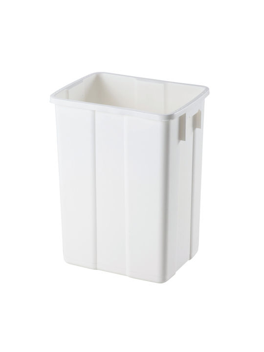 Meva Waste Bin Plastic White-Blue 25lt
