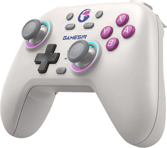 Gamesir Nova Ασύρματο Gamepad με Hall Effect Sticks για Android / PC / Switch / iOS Λευκό