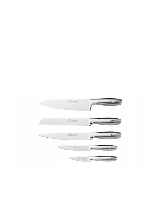 Gerlach Knife Set with Base made of Stainless Steel 20.32cm 5pcs