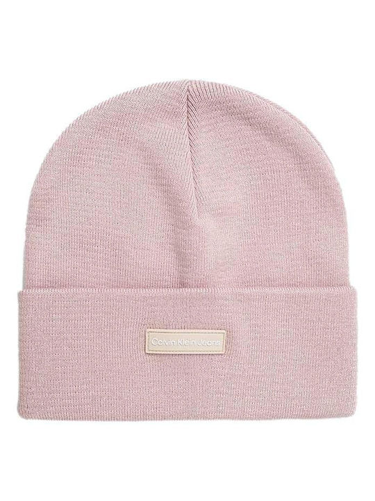 Calvin Klein Beanie Beanie Knitted in Pink color