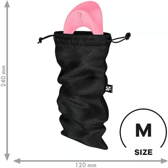 Satisfyer Treasure Bag Играчки Калъф За Съхранение M 24 X 12 См Черен