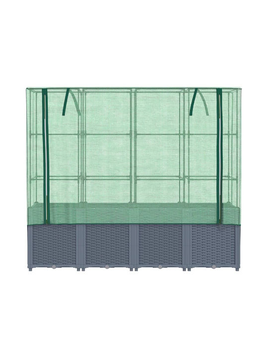 vidaXL Planter Box Plastic Bronze 160x40x153cm.