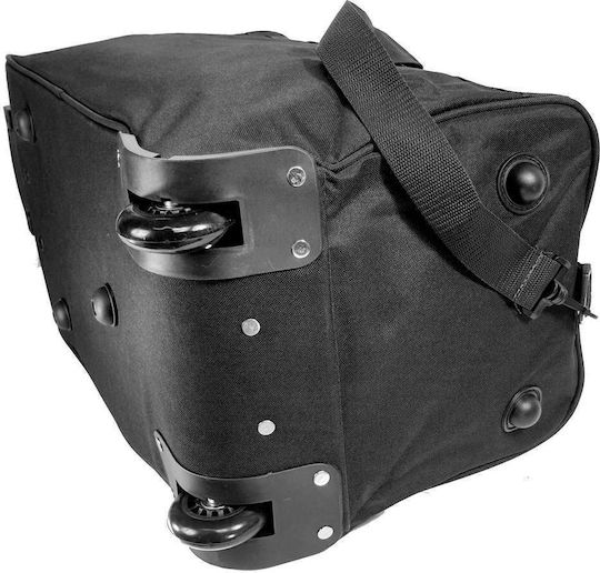 RCM Geantă de voiaj 49lt Negru cu roți Textil L53xW28xH28cm