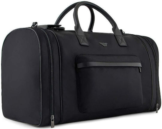 Emporio Armani Σακ Βουαγιάζ Μαύρο από Δερματίνη