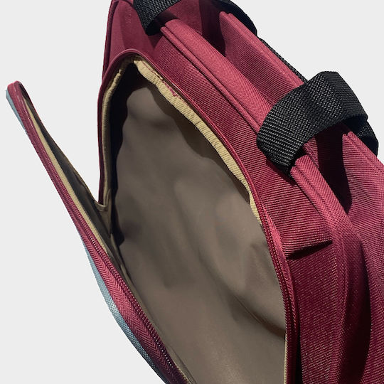 RCM Reisetasche Burgundisch Stoff L39xB12xH28cm