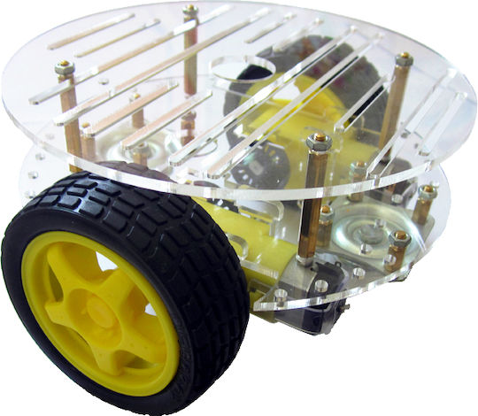 Haitronic 2WD Mini Round Double-Deck Smart Robot Car Chassis Kit για Arduino