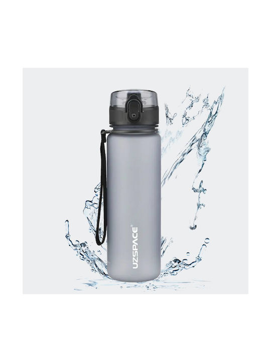Uzspace Tritan Bpa Free Παγούρι Πλαστικό 500ml Γκρι