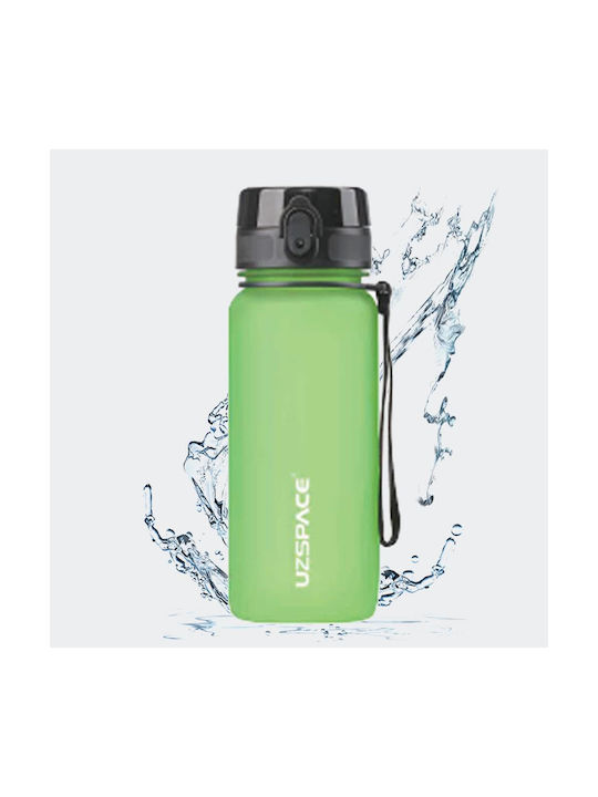 Uzspace Tritan Bpa Free Leakproof Water Bottle Plastic 650ml Green